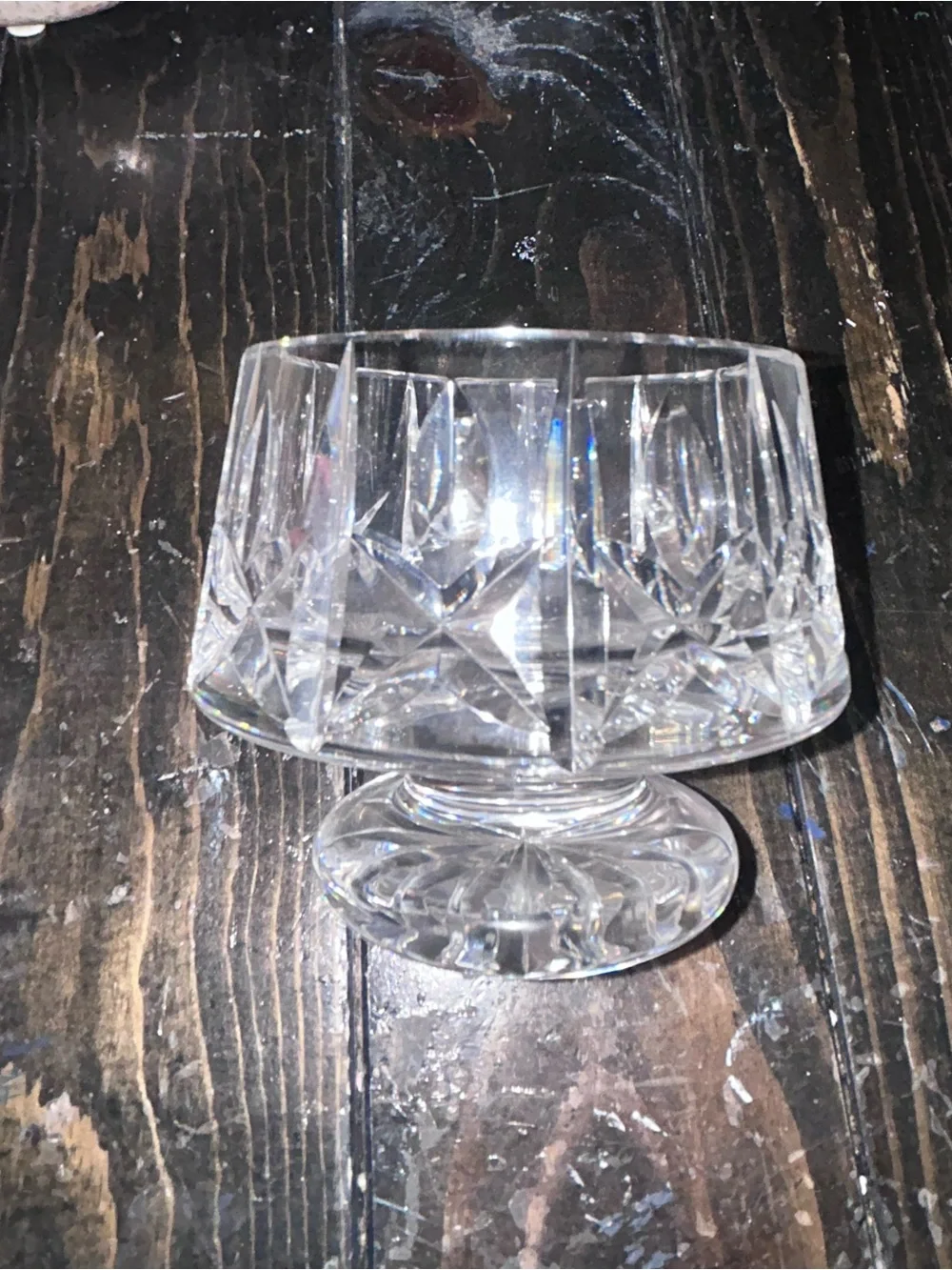 Vintage Crystal Creamer And Sugar Set Excellent Condition No Maker Mark